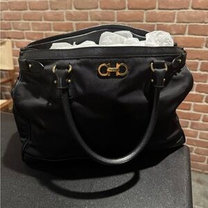 Salvatore Ferragamo Gancini Satchel Tote